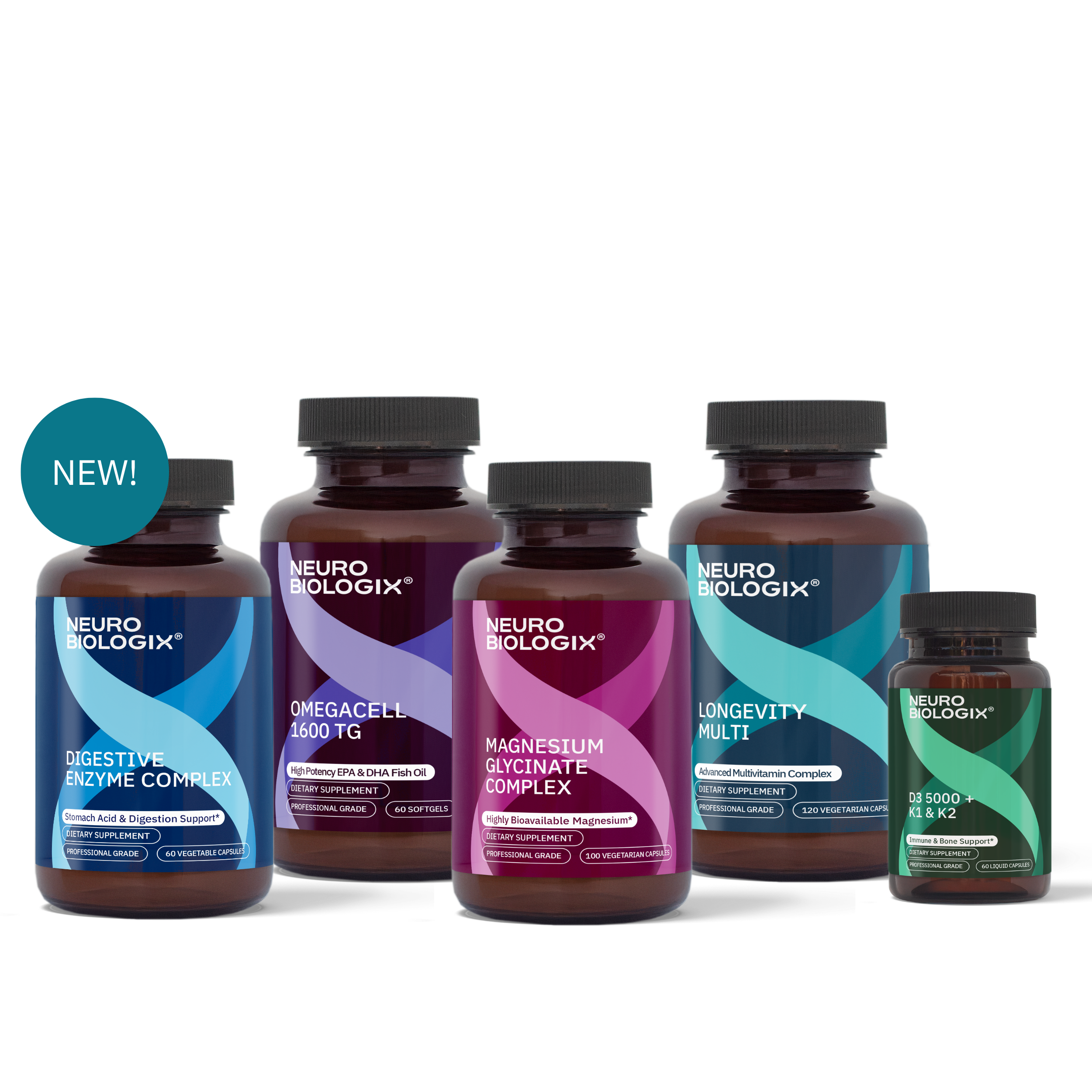 Foundational 5 Essential Supplement Bundle at Neurobiologix